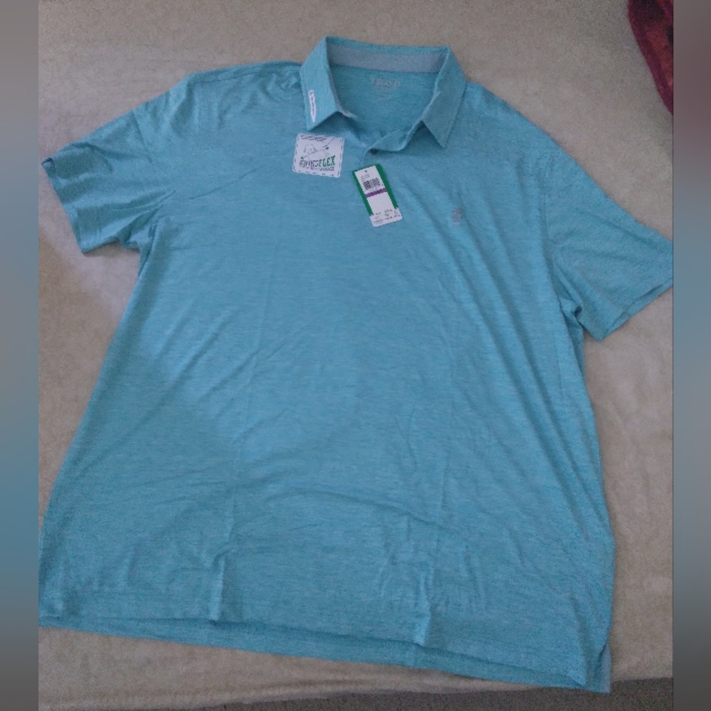 Izod Men Golf  Polo Shirt Casual XXL